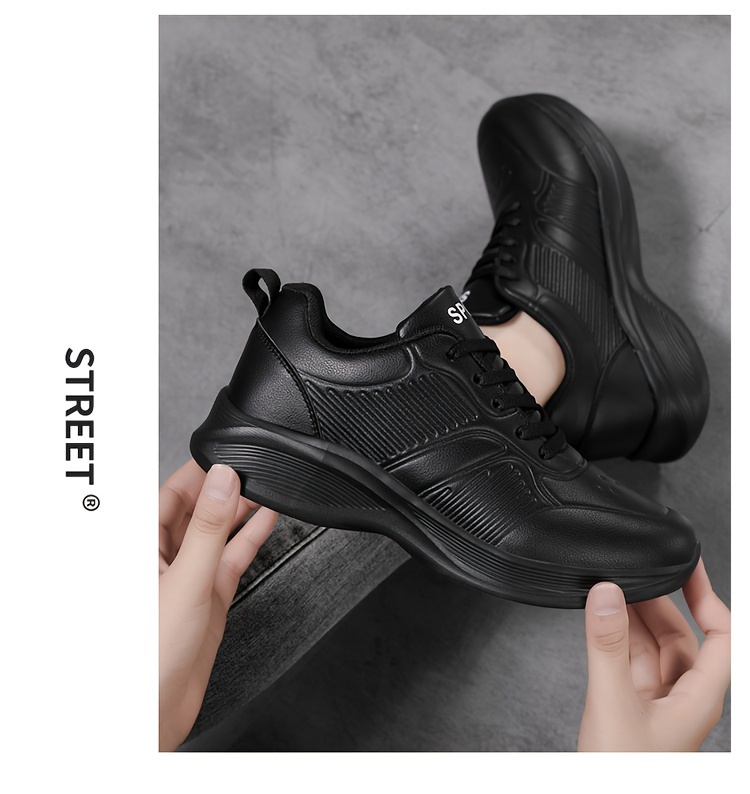 black comfort sneakers women s waterproof anti fatigue soft details 8