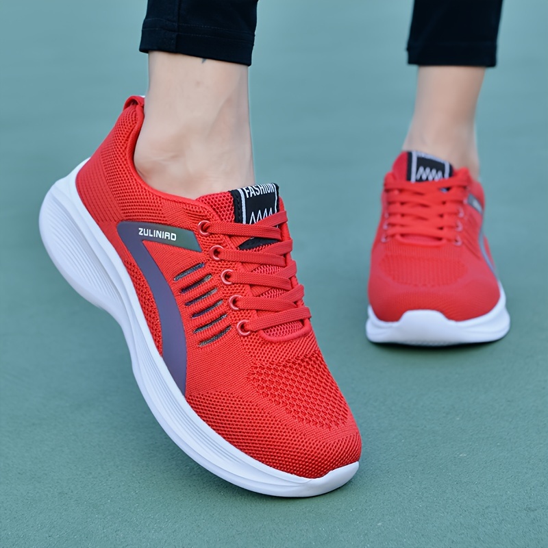 women s fashion sneakers breathable mesh casual sports shoes details 0