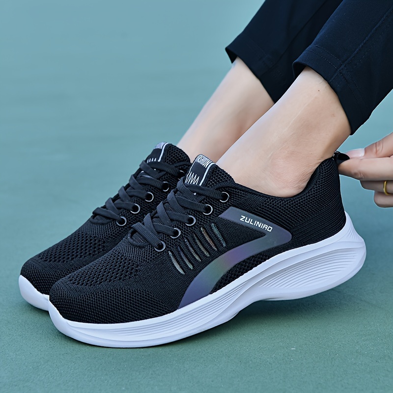 women s fashion sneakers breathable mesh casual sports shoes details 7