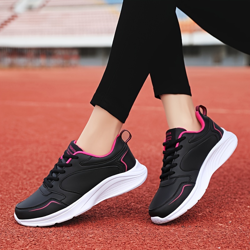 running shoes women s lace lightweight non slip fashion details 3