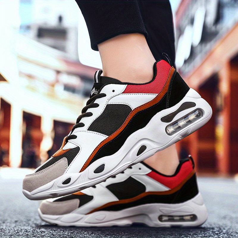 breathable womens air cushion running shoes with color block design and lace up closure perfect for casual wear and tennis details 5