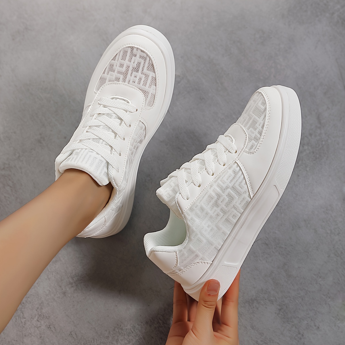 mesh sneakers women s fashion breathable summer casual skate details 2