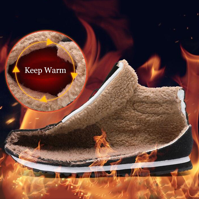 Unisex Snow Boots Warm Fleece Cozy Non Slip Ankle Boots Plush Comfy Outdoor Hiking Shoes Winter Highquality & Affordable Temu details 5