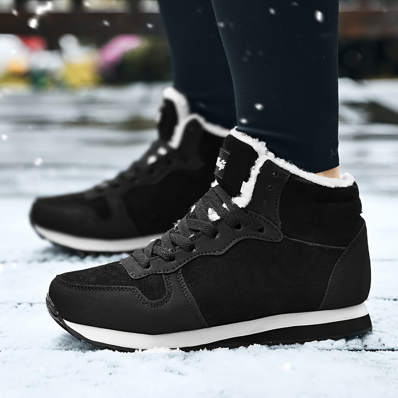 Mens Casual Snow Boots Fuzz Lined Anti Skid Lace Up Warm Shoes With Suede Uppers For Outdoor Winter Shop Now For Limitedtime Deals Temu details 9