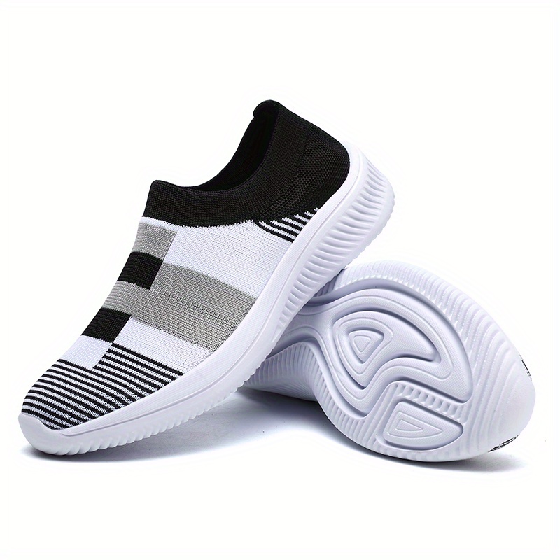 walking shoes women s color block stitching breathable knit details 36