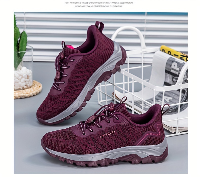 sporty walking shoes women slip breathable outdoor casual details 5