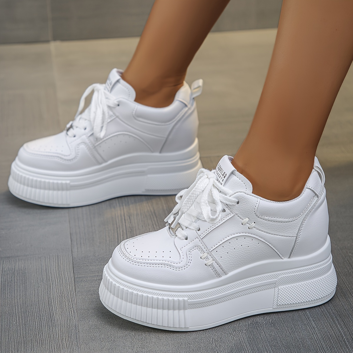 women s platform sneakers spring/fall season elevating shoes details 3